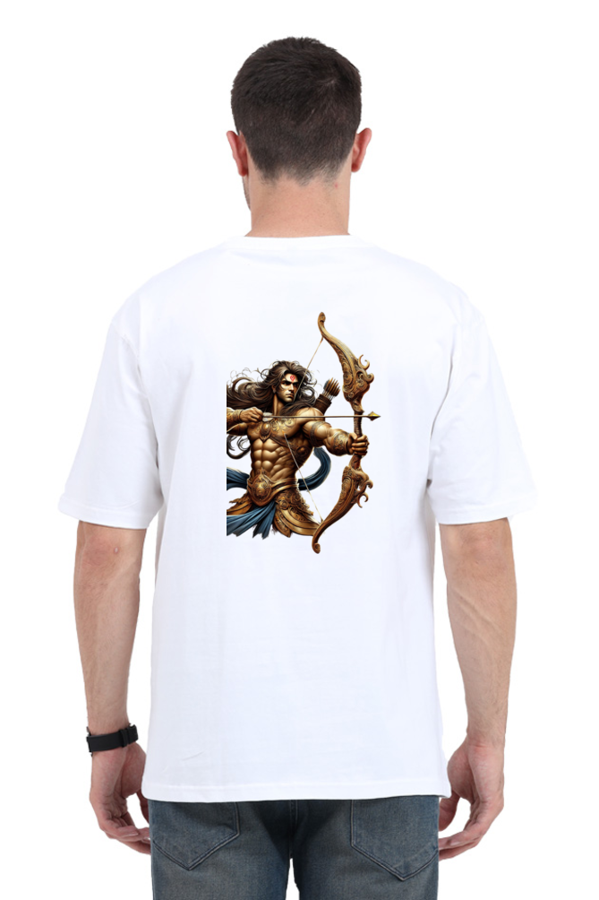 Warrior Arjun Oversized T-Shirt – Divine Strength Meets Modern Style