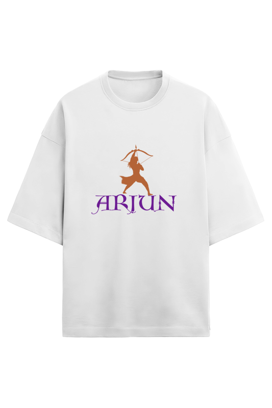 Warrior Arjun Oversized T-Shirt – Divine Strength Meets Modern Style