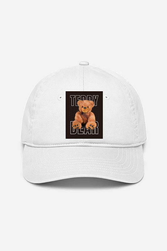 Unisex Teddy Bean Baseball Cap – Cute, Casual, and Comfy!