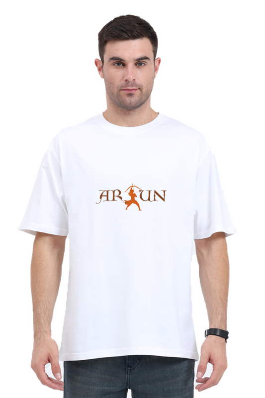 Warrior Arjun Oversized T-Shirt – Divine Strength Meets Modern Style