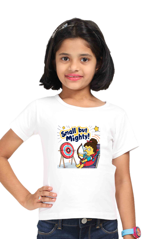 Fun Lisa Simpson Round Neck T-Shirt for Girls