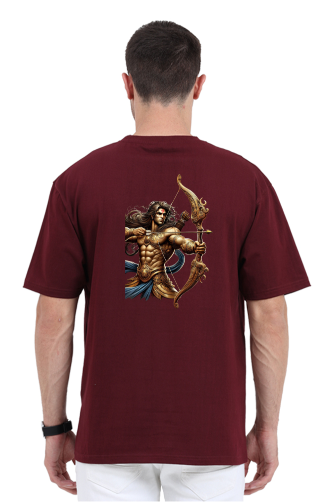Warrior Arjun Oversized T-Shirt – Divine Strength Meets Modern Style