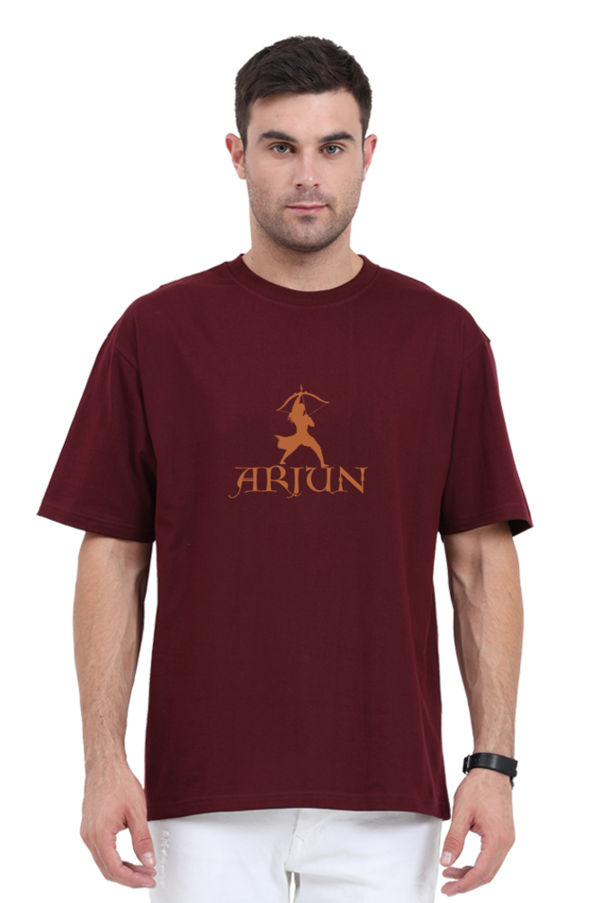 Warrior Arjun Oversized T-Shirt – Divine Strength Meets Modern Style