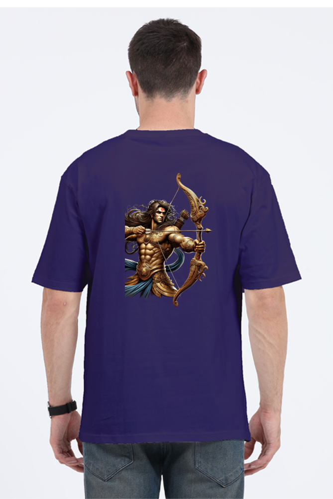Warrior Arjun Oversized T-Shirt – Divine Strength Meets Modern Style