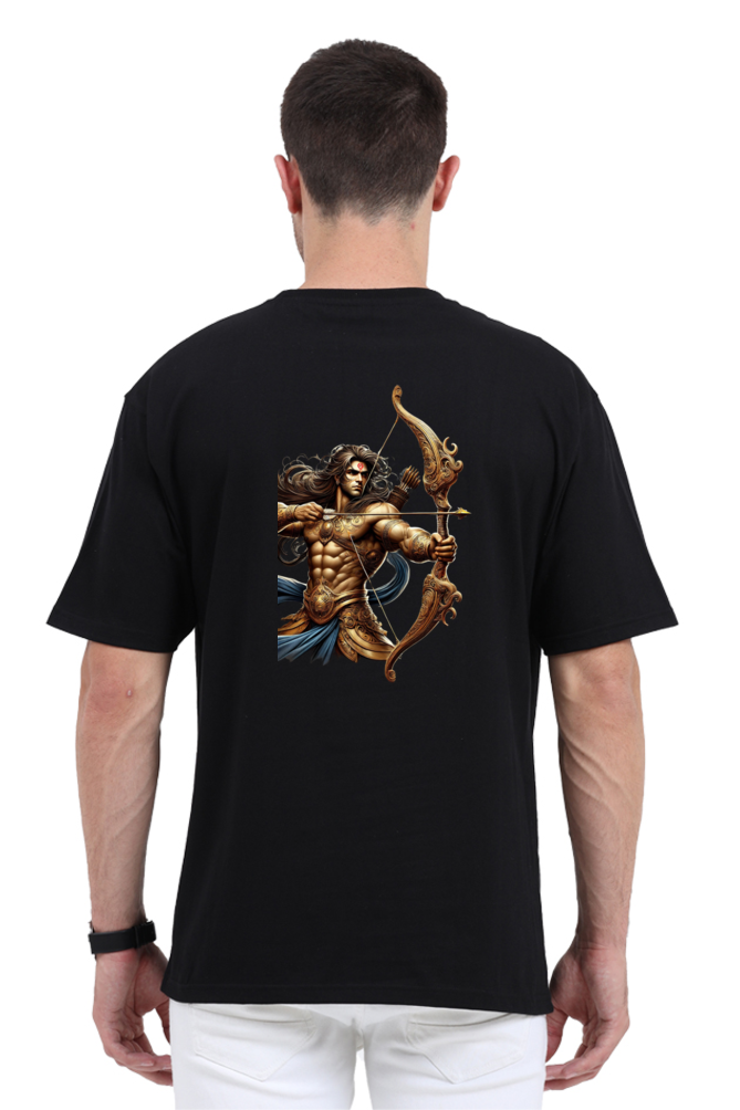 Warrior Arjun Oversized T-Shirt – Divine Strength Meets Modern Style