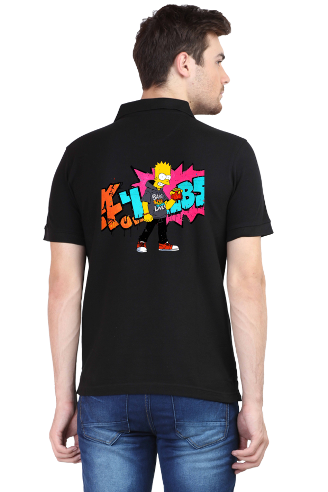 Men's Bart Simpson Polo T-Shirt – Playful Style Meets Classic Comfort