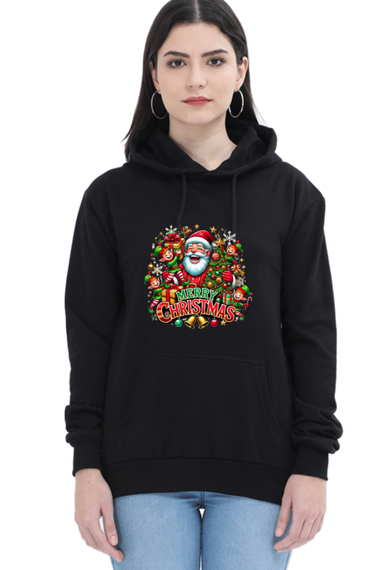 Women's Christmas Hooded Sweatshirt – Cozy, Festive, and Full of Holiday Cheer