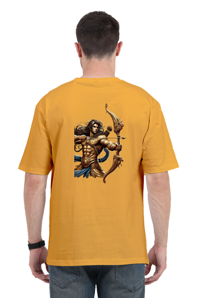 Warrior Arjun Oversized T-Shirt – Divine Strength Meets Modern Style