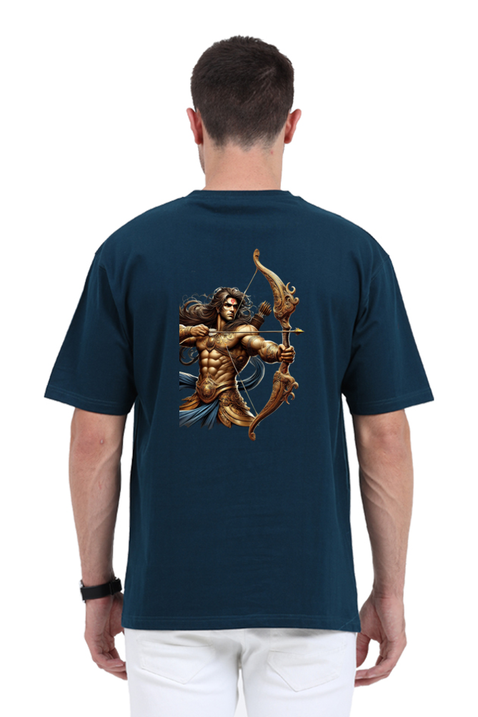 Warrior Arjun Oversized T-Shirt – Divine Strength Meets Modern Style