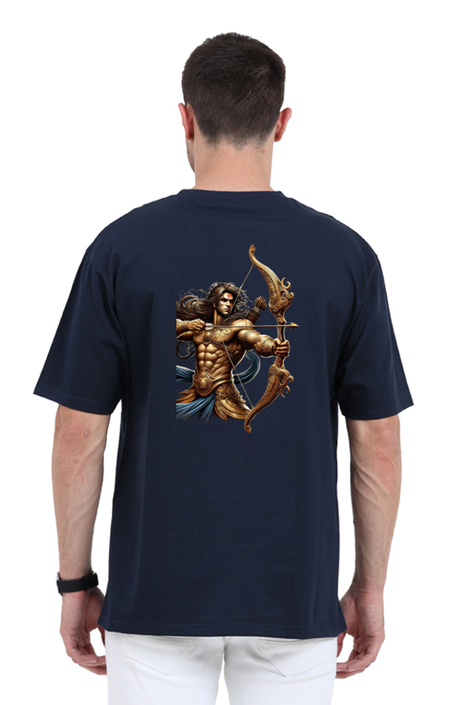 Warrior Arjun Oversized T-Shirt – Divine Strength Meets Modern Style