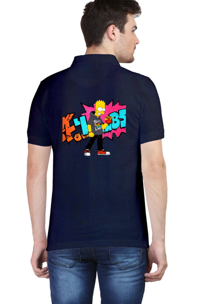 Men's Bart Simpson Polo T-Shirt – Playful Style Meets Classic Comfort