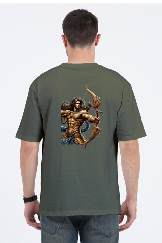 Warrior Arjun Oversized T-Shirt – Divine Strength Meets Modern Style