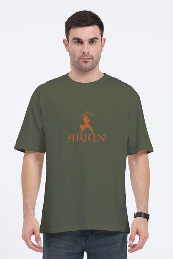 Warrior Arjun Oversized T-Shirt – Divine Strength Meets Modern Style