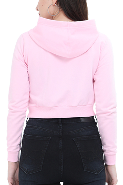 Stylish Full-Sleeve Crop Hoodie for Women – Comfort Meets Chic