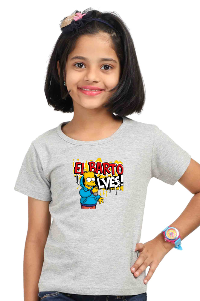 Girls' Classic Bart Simpson T-Shirt – Iconic Style