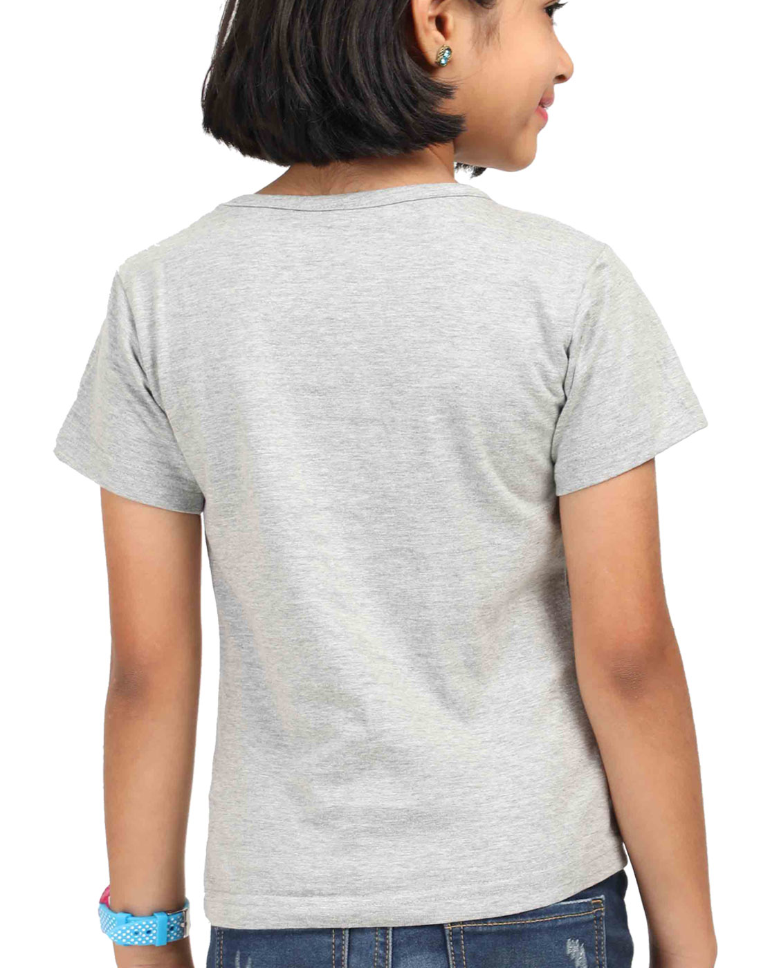 Adorable Little Krishna Round Neck T-Shirt for Girls