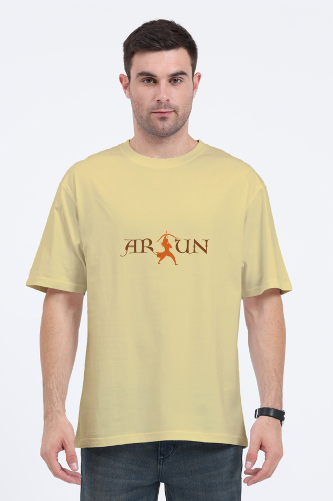 Warrior Arjun Oversized T-Shirt – Divine Strength Meets Modern Style