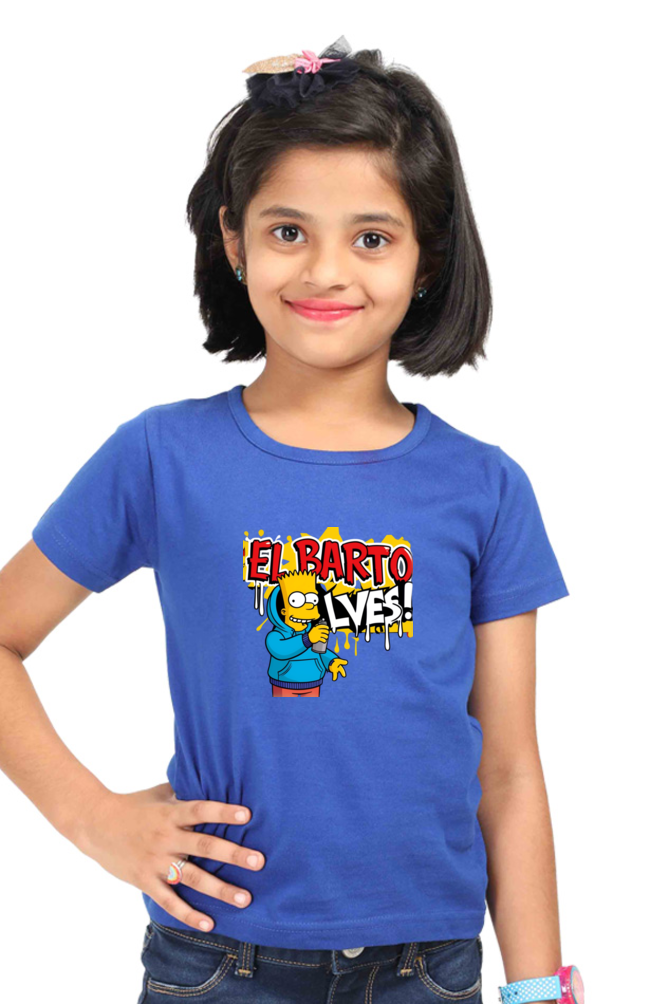 Girls' Classic Bart Simpson T-Shirt – Iconic Style